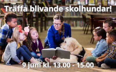 Är du mellan 6-12 år? Träffa blivande skolhundar 9 juni!